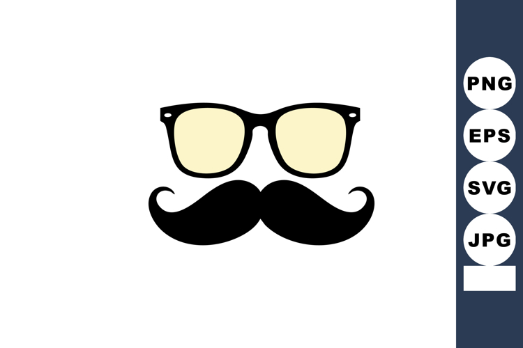 Mustache And Glasses Clipart Image 3
