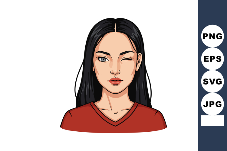 Wink Clipart Image 24