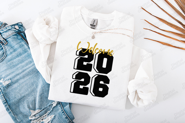New Year 2026 SVG Shirt Design