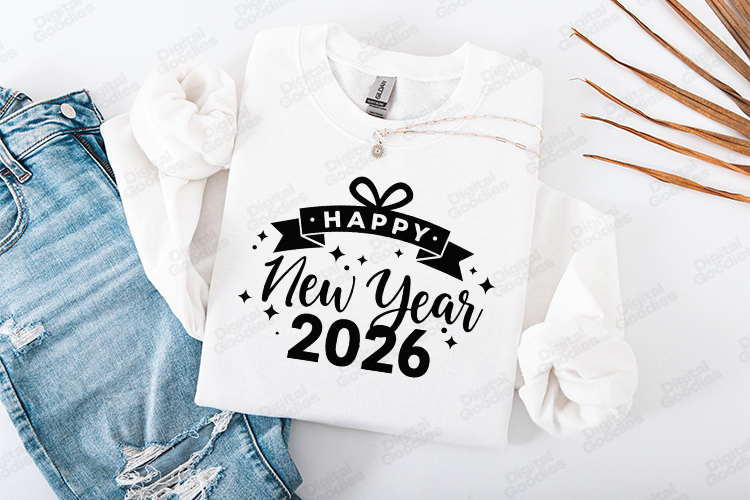 New Year 2026 SVG Shirt Design