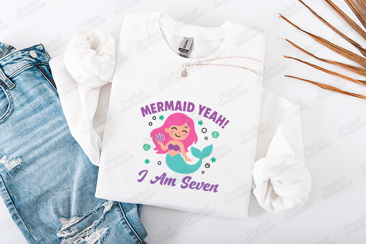 Mermaid Birthday SVG Image 4