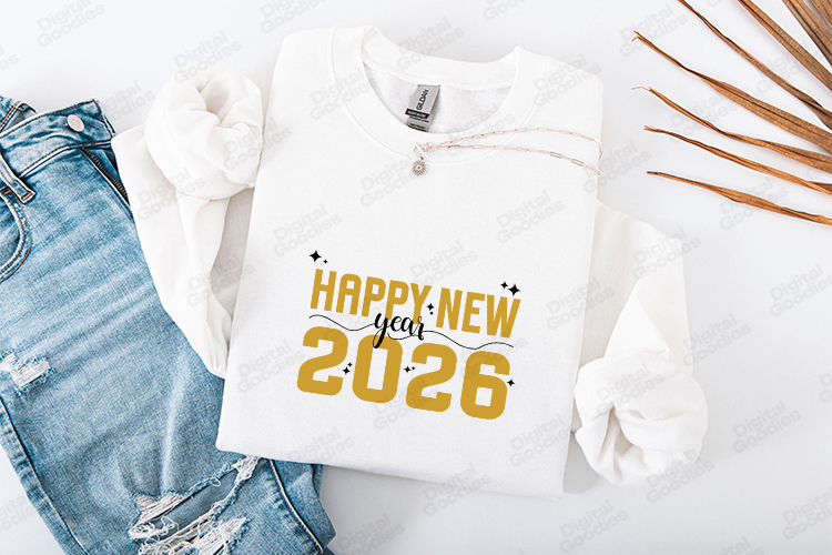 New Year 2026 SVG Shirt Design
