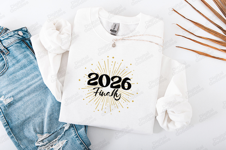 New Year 2026 SVG Shirt Design