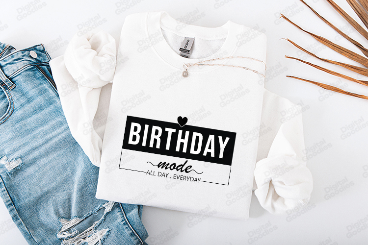 Birthday Girl Tshirt Design Stylish Minimal Typography Art