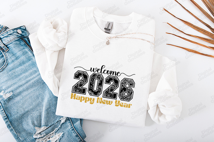 New Year 2026 SVG Shirt Design