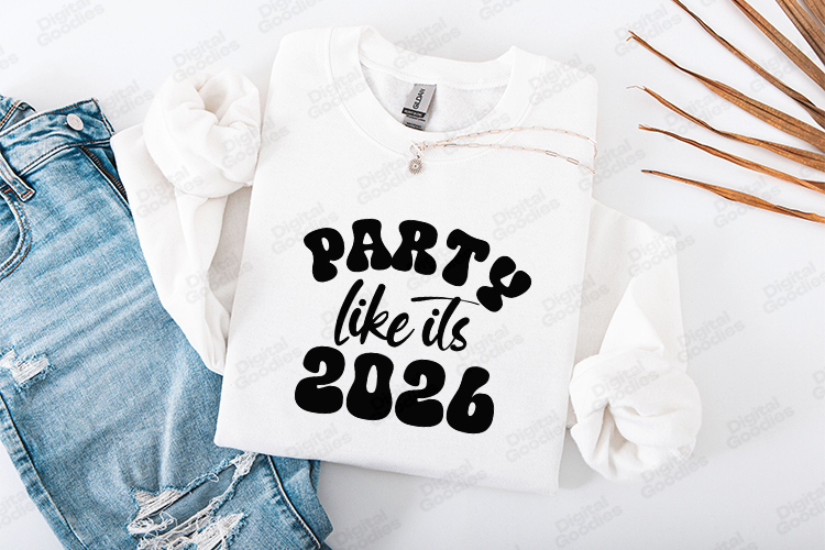 Happy New Year 2026 SVG Shirt Design