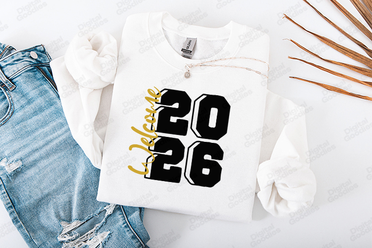 New Year 2026 SVG Shirt Design