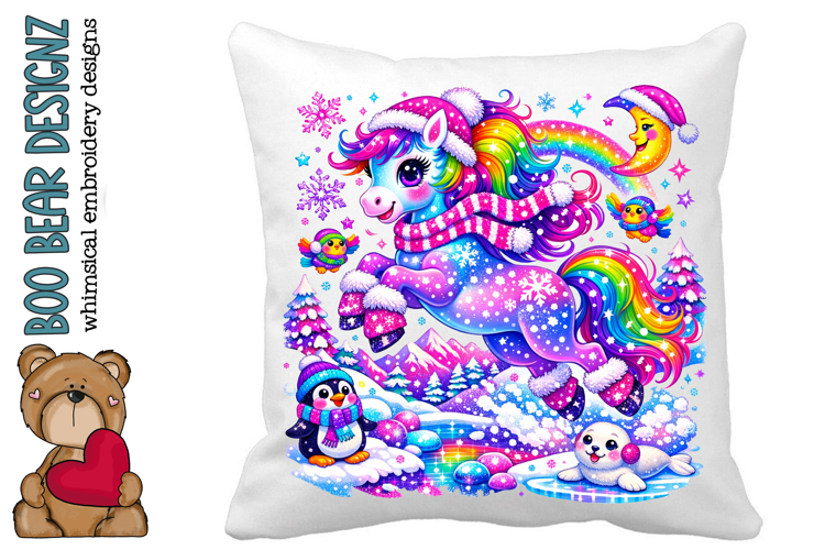 Rainbow Unicorn Clipart Image 2