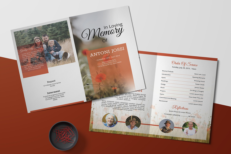 Funeral Program Template