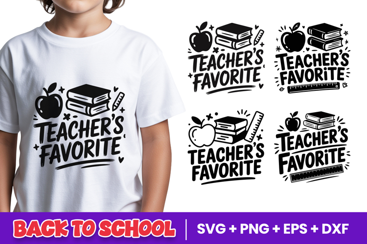 Teachers Favorite Back to School SVG PNG