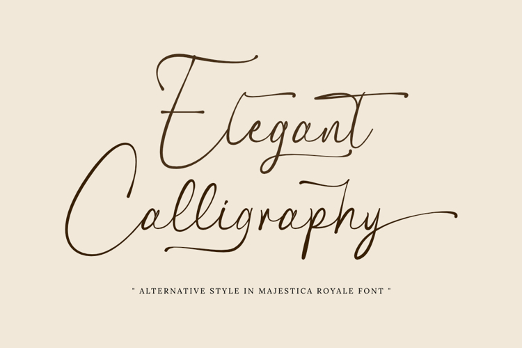 Majestica Royale - Luxury Script Font