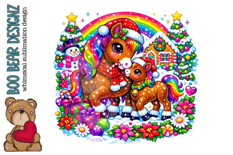 Magical Wintertime Unicorn Clipart
