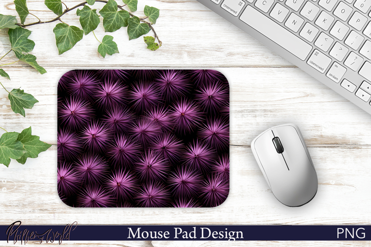 Floral Mouse Pad Design | Cacti| Pink