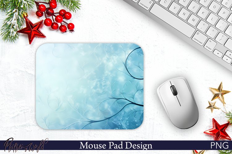 Christmas Mouse Pad | Winter Design | Frosty Ornament