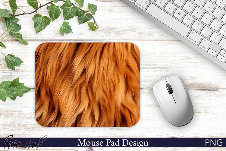 Mouse Pad Sublimation Design | Lion Fur example image 1