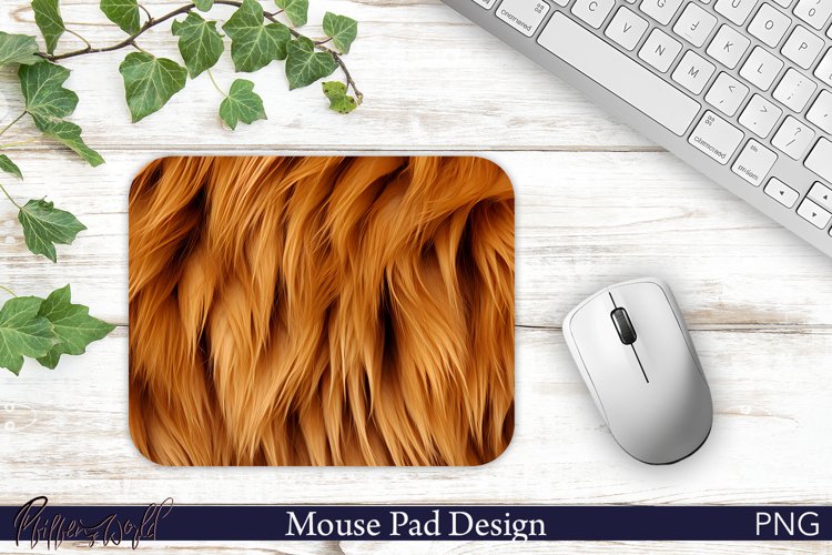 Mouse Pad Sublimation Design | Lion Fur Design