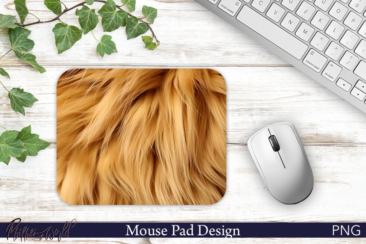 Mouse Pad Sublimation Design | Lion Fur Print example image 1