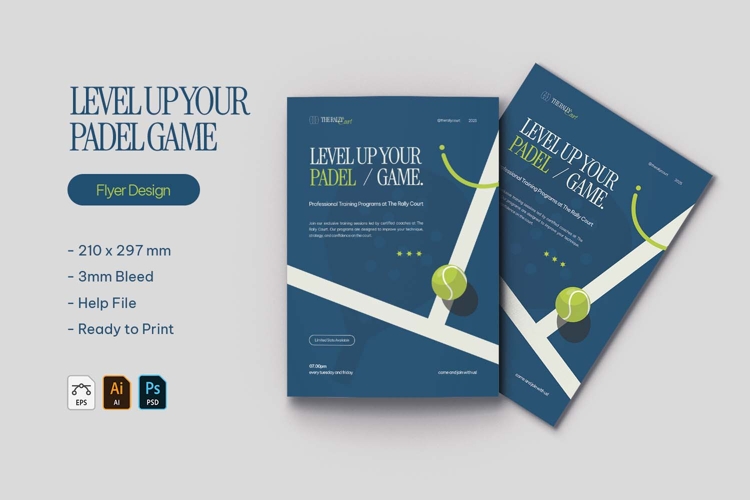 Level Up Your Padel Game - Flyer