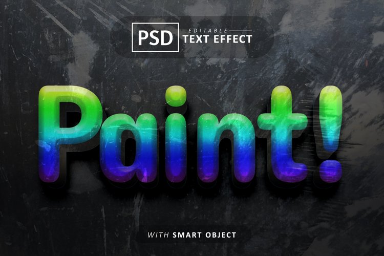 Paint 3d text effect editable