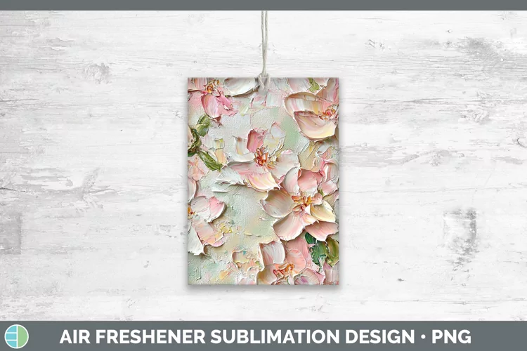 Paint Flowers 01 Azalea Air Freshener Sublimation Car Freshe
