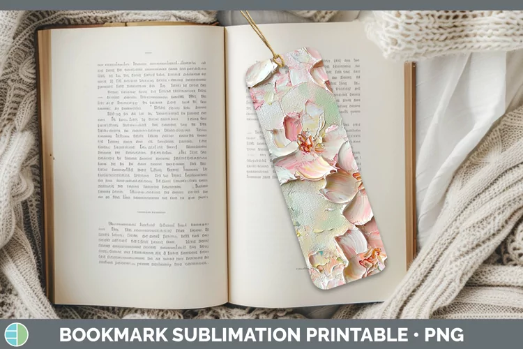 Paint Flowers 01 Azalea Bookmark Sublimation Printable Desig