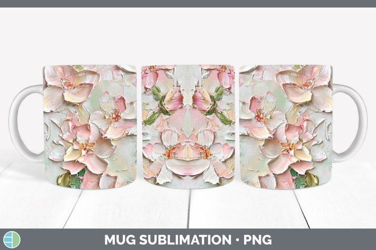 GorgeousPaint Flowers 01 Mug Wrap design.
