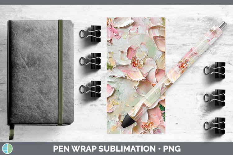 GorgeousPaint Flowers 01 Pen Wrap design.