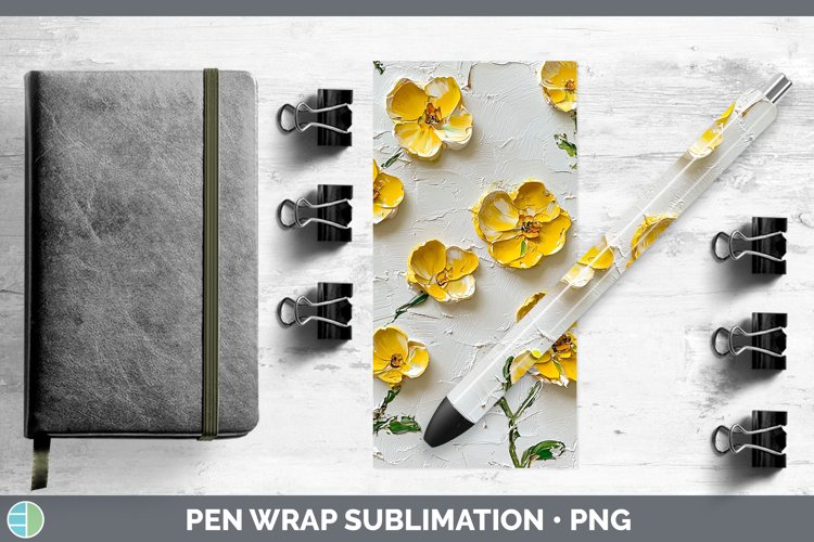 GorgeousPaint Flowers 01 Pen Wrap design.