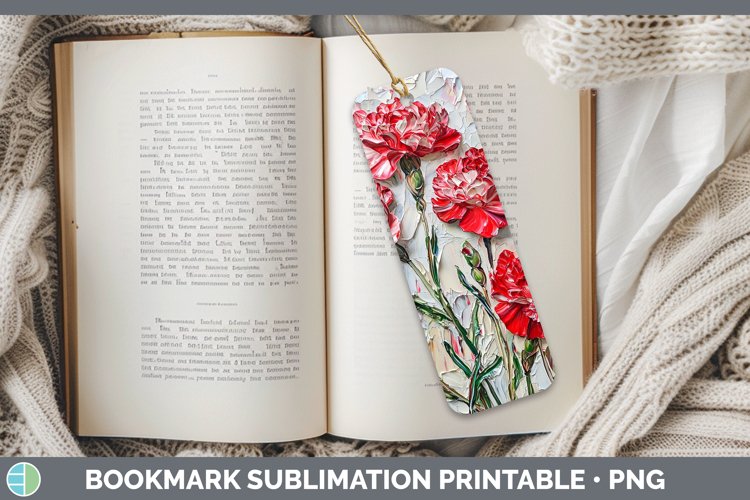 GorgeousPaint Flowers 01 Bookmark design.