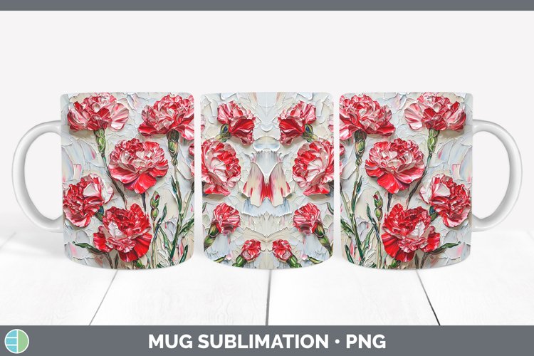 GorgeousPaint Flowers 01 Mug Wrap design.