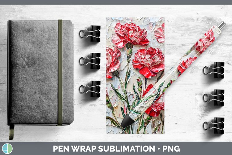 GorgeousPaint Flowers 01 Pen Wrap design.