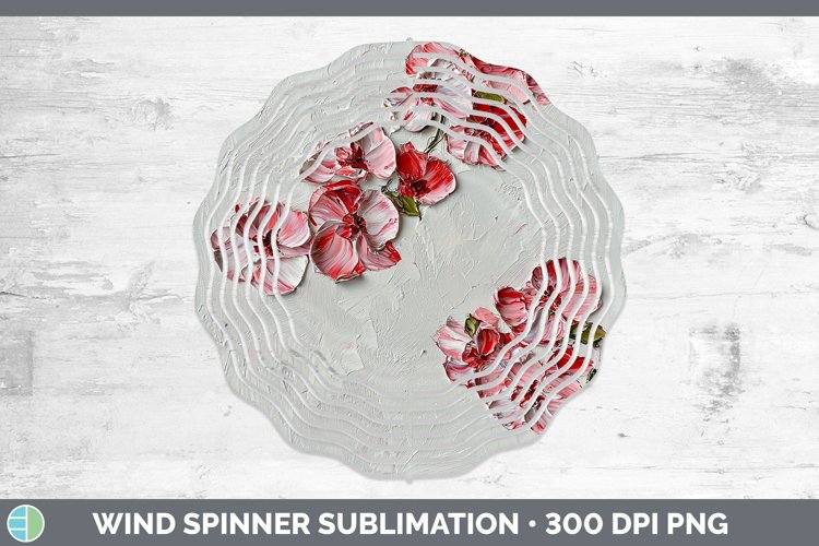 GorgeousPaint Flowers 01 Wind Spinner design.
