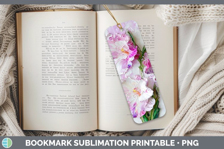 GorgeousPaint Flowers 01 Bookmark design.