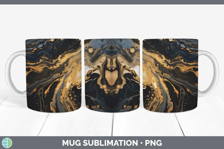 GorgeousPaint Pour Mug Wrap design.