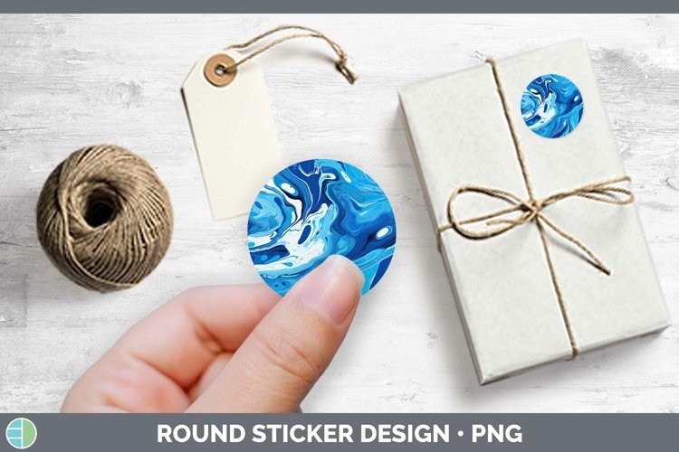 GorgeousPaint Pour Stickers design.
