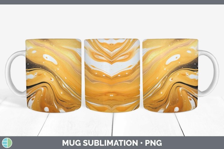 GorgeousPaint Pour Mug Wrap design.