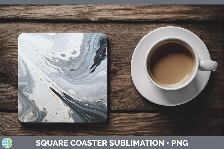 GorgeousPaint Pour Square Coaster design.