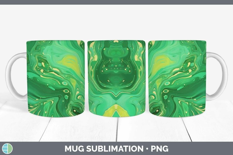GorgeousPaint Pour Mug Wrap design.