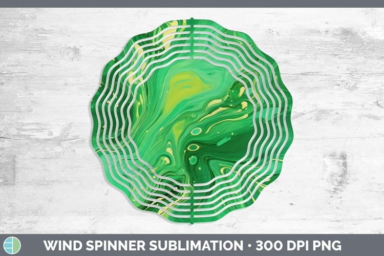 GorgeousPaint Pour Wind Spinner design.