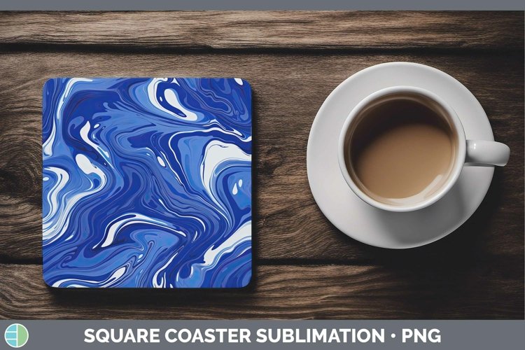 GorgeousPaint Pour Square Coaster design.