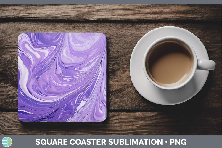 GorgeousPaint Pour Square Coaster design.