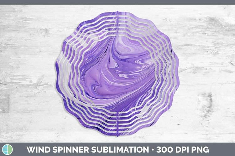 GorgeousPaint Pour Wind Spinner design.