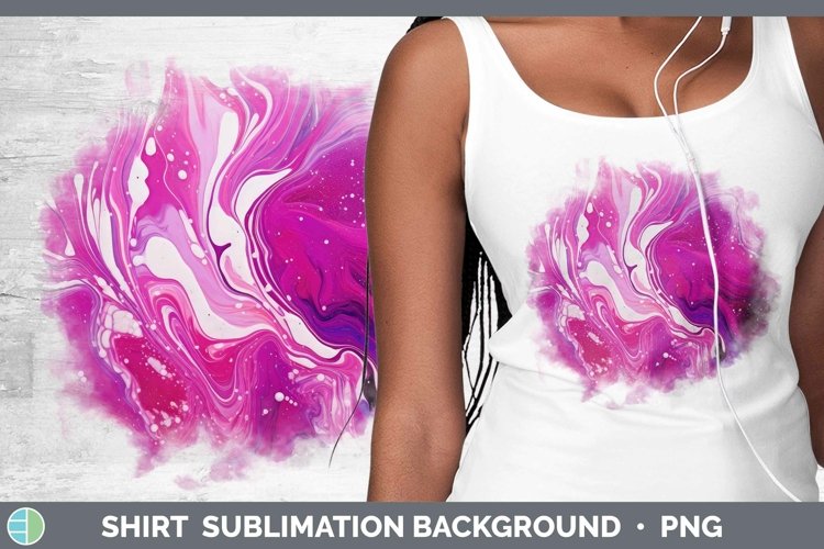 Paint Pour Magenta Shirt Sublimation Sublimation Background