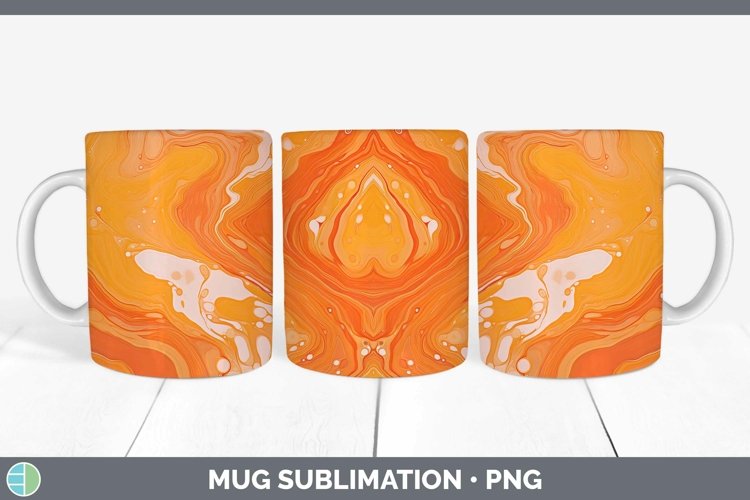 GorgeousPaint Pour Mug Wrap design.