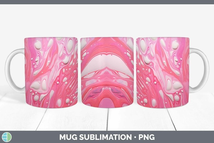 GorgeousPaint Pour Mug Wrap design.