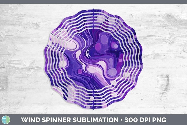 GorgeousPaint Pour Wind Spinner design.