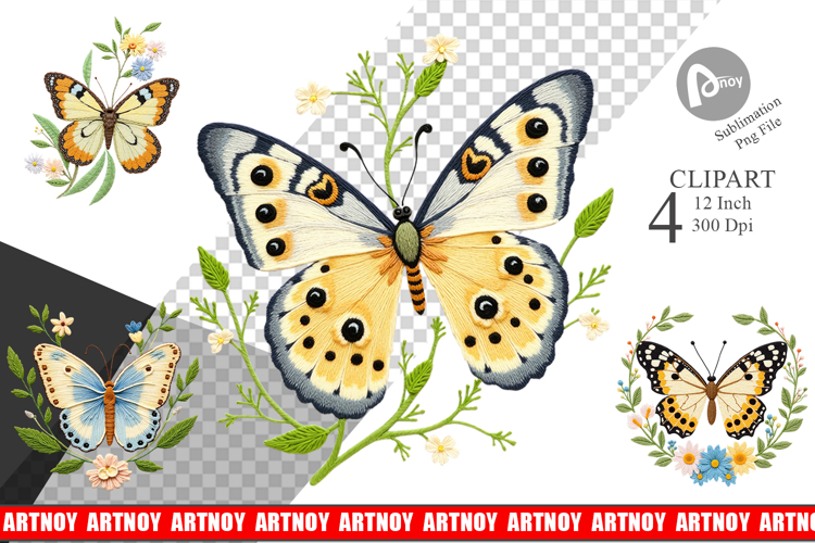 Butterfly Embroidery Image 17