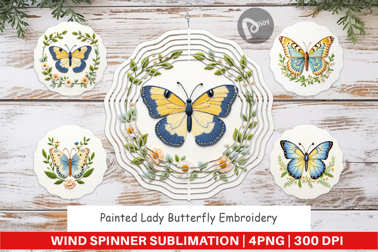 Butterfly Embroidery Image 2