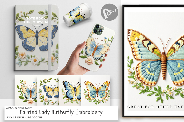 Butterfly Scrapbook Paper Image 10
