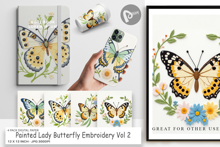 Butterfly Scrapbook Paper Image 15